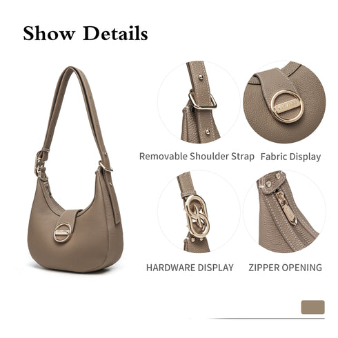 Hobo Summer Handbag - Grey